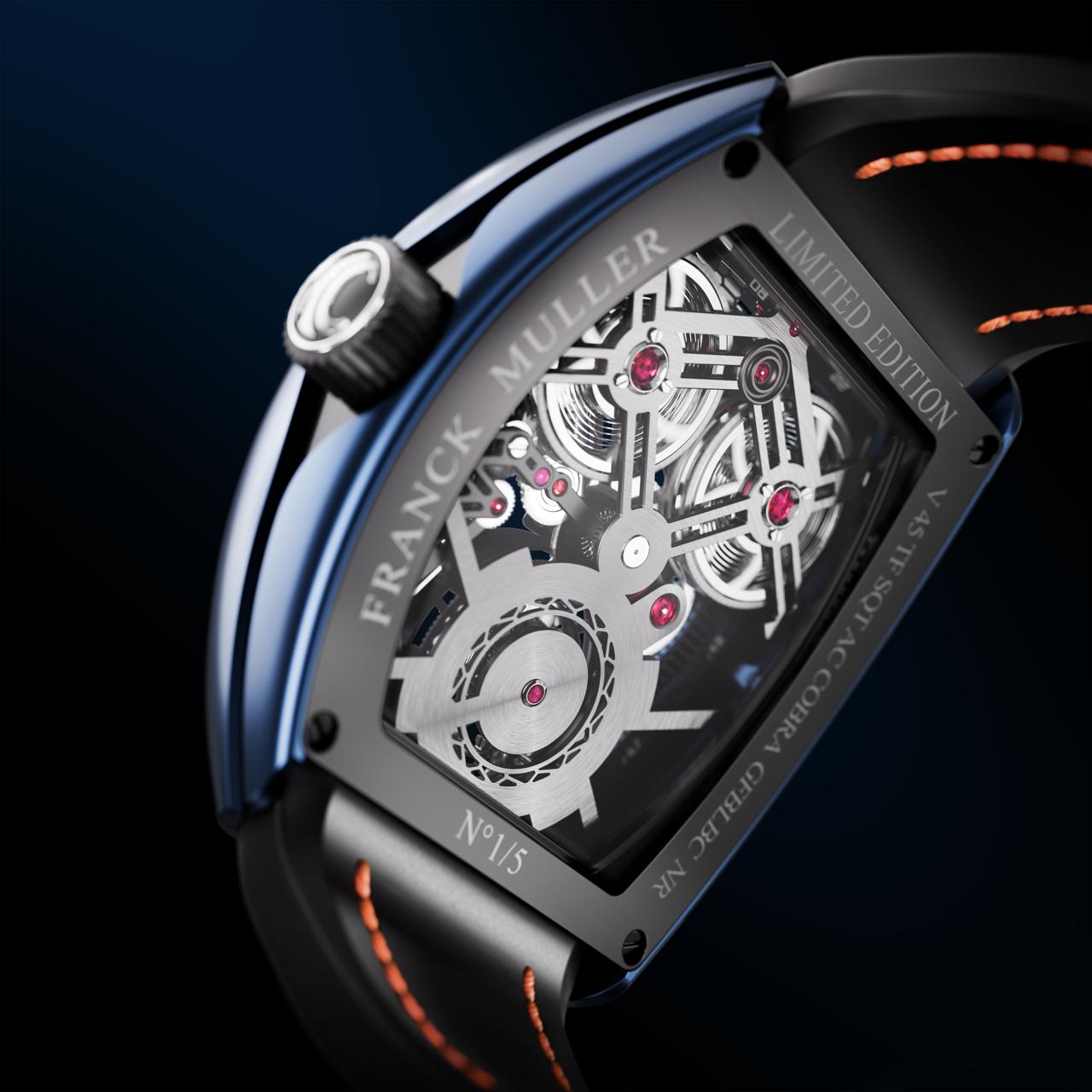 Franck Muller Thunderbolt × AC Cars – caseback, N°1/5