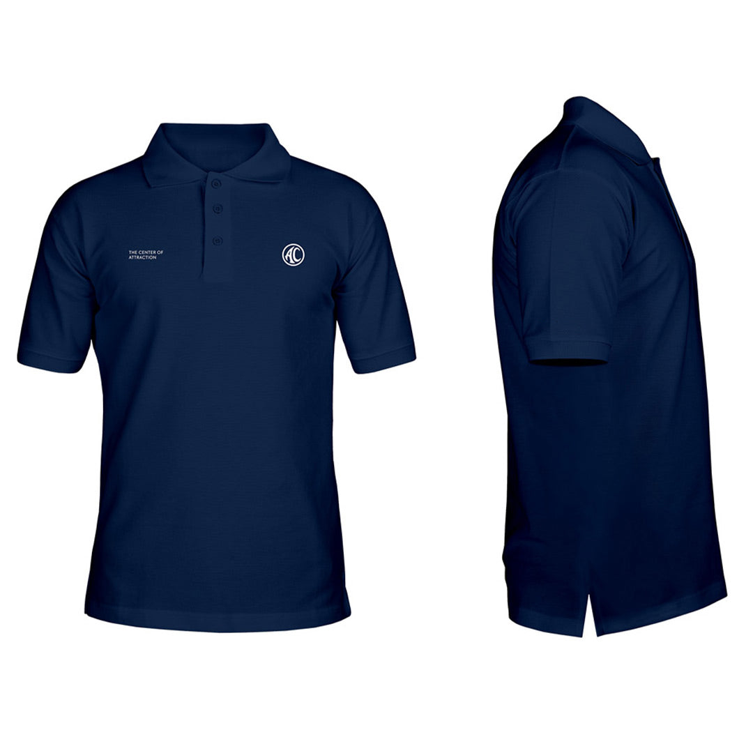 POLO WITH LOGO AC BLUE