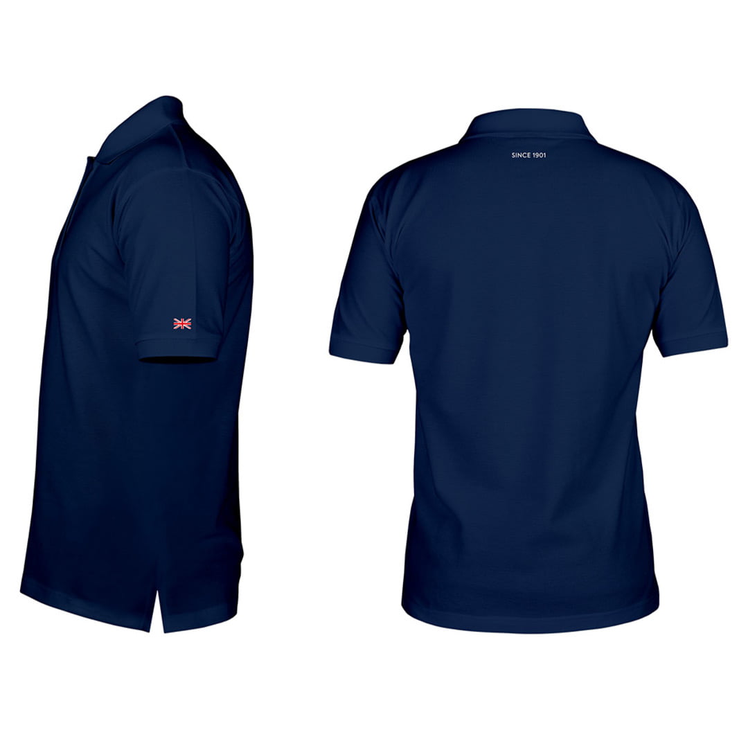 POLO WITH LOGO AC BLUE